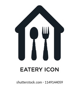 Eatery icon vector isolated on white background for your web and mobile app design, Eatery logo concept