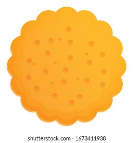 Icono de comer galletas. Dibujo de un icono de un vector de galletas para el diseño web aislado en fondo blanco