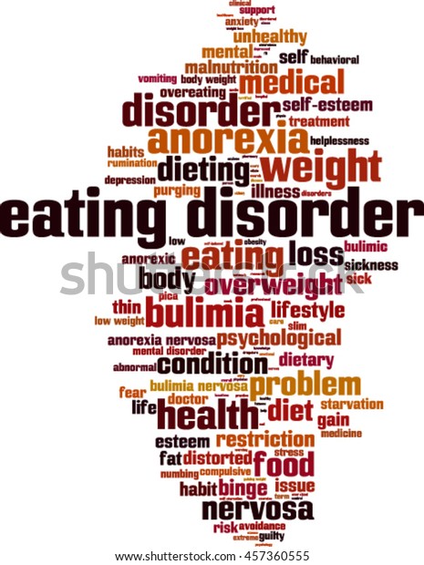 Eating Disorder Word Cloud Concept Vector Stock Vector (Royalty Free ...