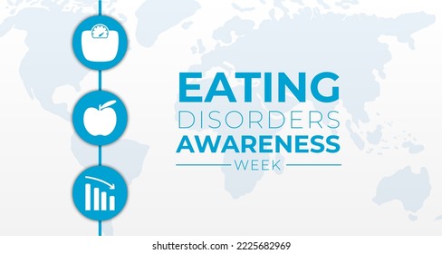 Eating Disorders Awareness Week  Background Illustration Banner
