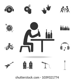 Eating, drinking, meeting icon. Detailed set of night club and disco icons. Premium quality graphic design. One of the collection icons for websites, web design, mobile app on white background