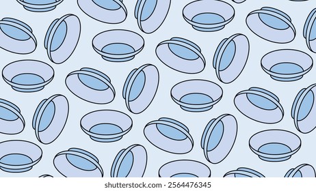 Eating and drinking utensils pattern background. Eating and drinking utensils illustration pattern. Eating and drinking utensils background. Perfect for fabrics, print, textile, wallpaper, and decor. 