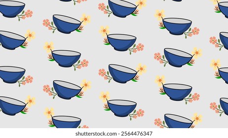 Eating and drinking utensils pattern background. Eating and drinking utensils illustration pattern. Eating and drinking utensils background. Perfect for fabrics, print, textile, wallpaper, and decor. 