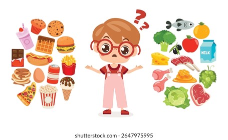 Eating Healthy or Unhealthy Food