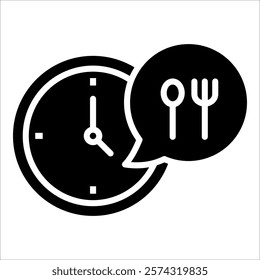 Eating Icon Element For Design