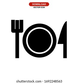 eating icon or logo isolated sign symbol vector illustration - high quality black style vector icons
