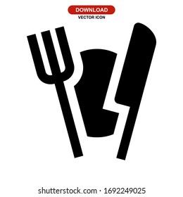 eating icon or logo isolated sign symbol vector illustration - high quality black style vector icons
