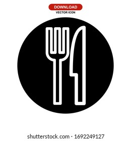 eating icon or logo isolated sign symbol vector illustration - high quality black style vector icons
