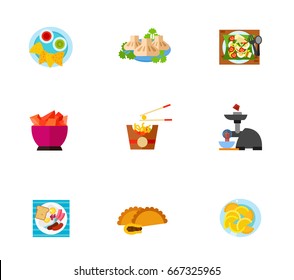 Eating icon set