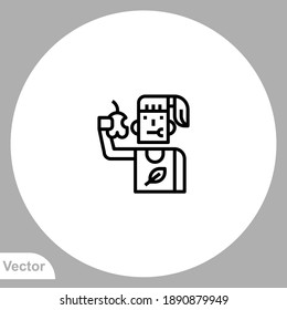 Eating icon sign vector,Symbol, logo illustration for web and mobile