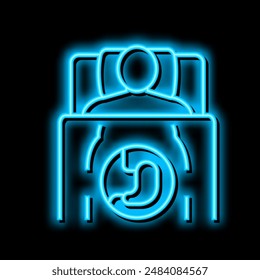 eating too much late in evening neon light sign vector. eating too much late in evening illustration