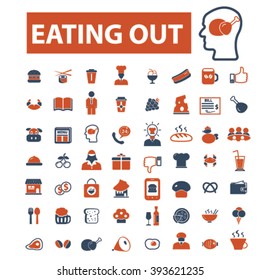 eating out icons
