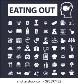 eating out icons
