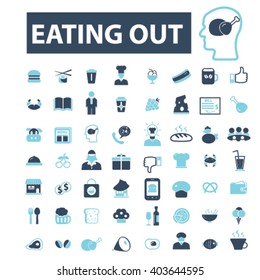 eating out icons
