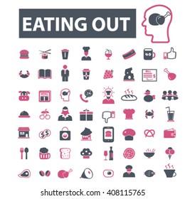 eating out icons
