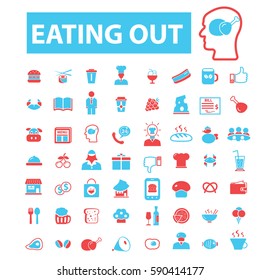 eating out icons
