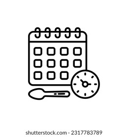 Icono de Programa de alimentación en vector. Ilustración