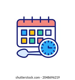 Icon zum Essen im Vektorgrafik. Logotyp