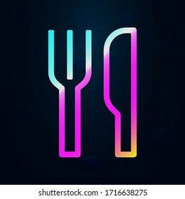 Eating sign nolan icon. Simple thin line, outline vector of health icons for ui and ux, website or mobile application