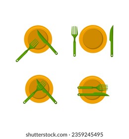 Eating symbol shape vector design