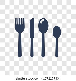 Eating utensils icon. Trendy Eating utensils logo concept on transparent background from Hotel and Restaurant collection