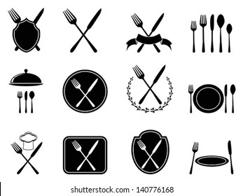 eating utensils icons