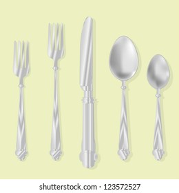 eating utensils vector