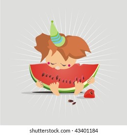 ?id eating watermelon