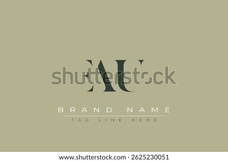 EAU abstract letter logo design. This logo is designed by three abstract letters.