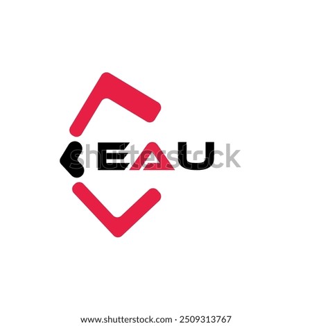 EAU creative minimalist letter logo. EAU unique vector initials alphabet letter logo design
