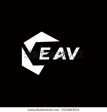 EAU creative minimalist letter logo. EAU unique vector initials alphabet letter logo design
