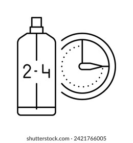 eau de cologne edc cosmetic line icon vector. eau de cologne edc cosmetic sign. isolated contour symbol black illustration