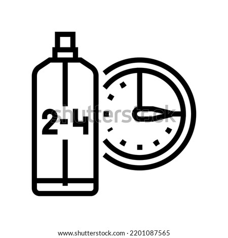 eau de cologne edc cosmetic line icon vector. eau de cologne edc cosmetic sign. isolated contour symbol black illustration