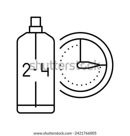 eau de cologne edc cosmetic line icon vector. eau de cologne edc cosmetic sign. isolated contour symbol black illustration