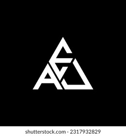 EAU letter logo creative design with vector graphic, EAU simple and modern logo. EAU luxurious alphabet design  