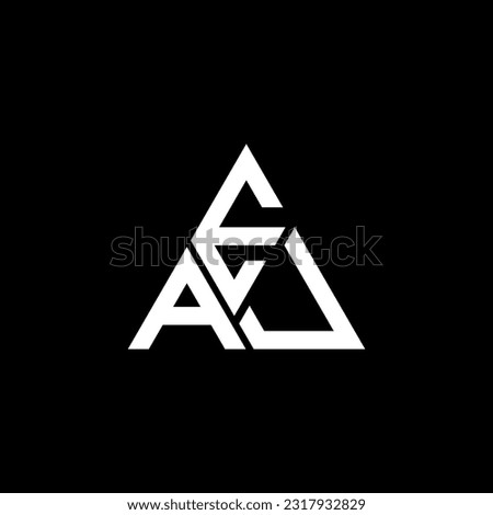 EAU letter logo creative design with vector graphic, EAU simple and modern logo. EAU luxurious alphabet design  