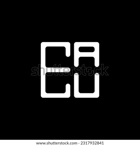 EAU letter logo creative design with vector graphic, EAU simple and modern logo. EAU luxurious alphabet design  