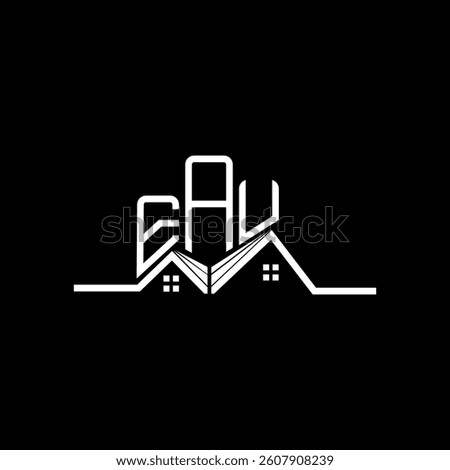 EAU Real State logo design, EAU simple and modern logo. EAU luxurious alphabet design  