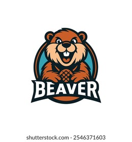 eaver Head Mascot Logo Design