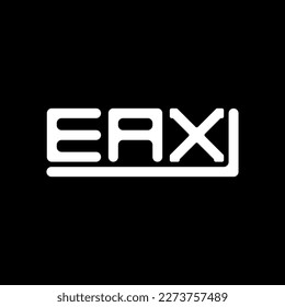 EAX letter logo creative design with vector graphic, EAX simple and modern logo.
