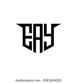 EAY letter logo design with white background in illustrator, vector logo modern alphabet font overlap style, calligraphy designs for logo, Poster, Invitation, etc.