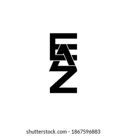 eaz letter original monogram logo design