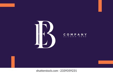 EB Alphabet letters Initials Monogram logo BE, E and B