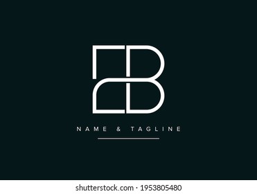 EB or BE Abstract initial monogram letter alphabet logo