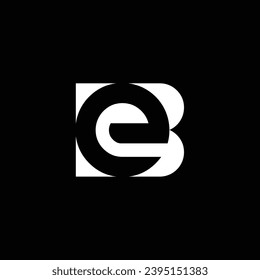 EB or BE abstract letter outstanding professional business awesome artistic branding company different colors illustration logo design.