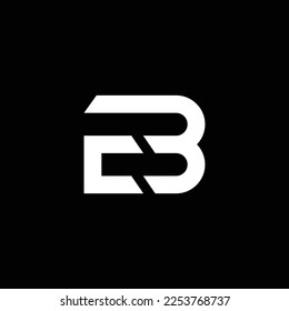 EB or BE abstract outstanding professional business awesome artistic branding company different colors illustration logo