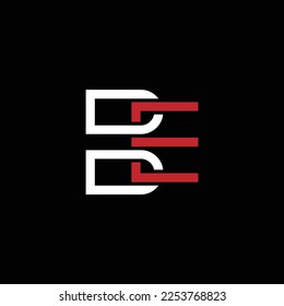 EB o BE abstract sobresaliente negocio profesional impresionante marca artística empresa de diferentes colores ilustración logo