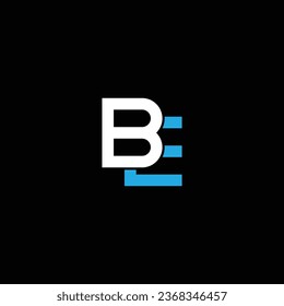 EB or BE abstract outstanding professional business awesome artistic branding company different colors illustration logo