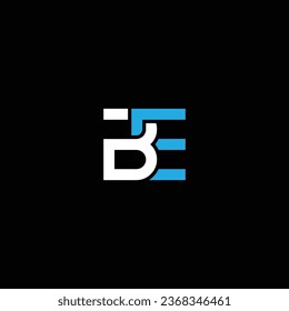 EB or BE abstract outstanding professional business awesome artistic branding company different colors illustration logo
