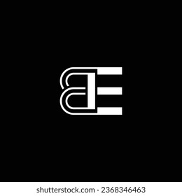 EB o BE abstract sobresaliente negocio profesional impresionante marca artística empresa de diferentes colores ilustración logo